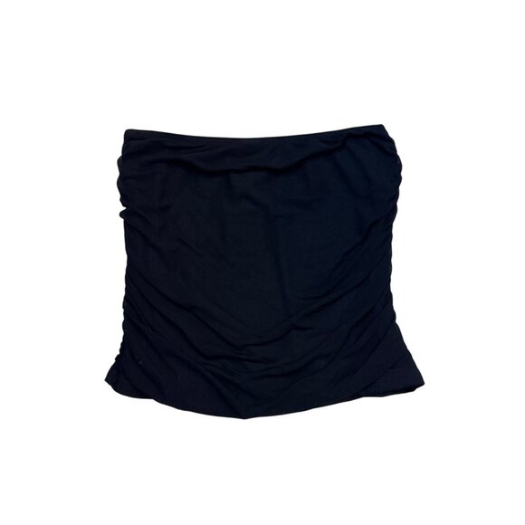 Shein Black Tube Top Cropped Womens Size M - Picture 2 of 3